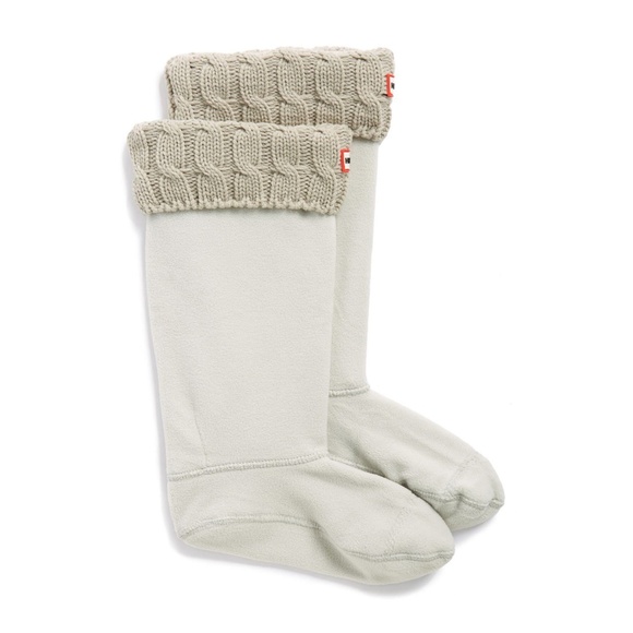 NEW Hunter Tall Cable Knit Cuff Welly Boot Socks - Picture 5 of 5